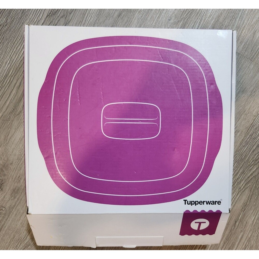 Tupperware MicroPro Series GRILL BASE WITH LID Non-stick Blue